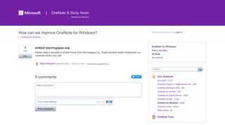 embed learningapps.org – Welcome to OneNote and Sticky Notes ...