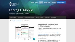 Blackboard Mobile Learn app. - JCU