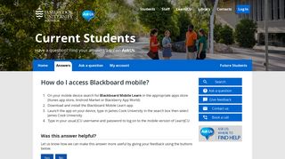 How do I access Blackboard mobile? - Ask Us