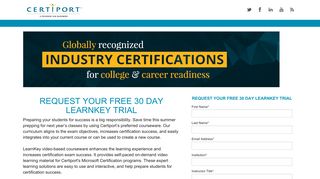 Certiport | LearnKey Trial