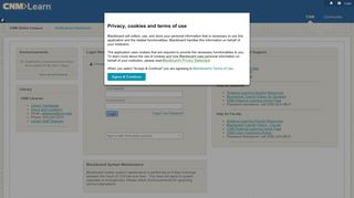 Login tab for Learnline - CNM Learn