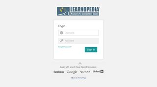 Login - Learnopedia