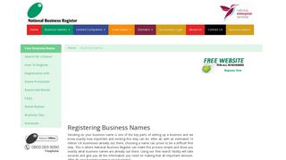 Business Names - National Business Register