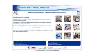 LearnBloodTransfusion Landing Page