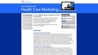 Navigate Scenario: LearnScapes for Health Care Marketing