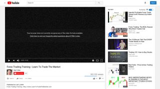 Forex Trading Training - Learn To Trade The Market - YouTube