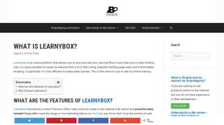What is Learnybox? - Business Dynamite