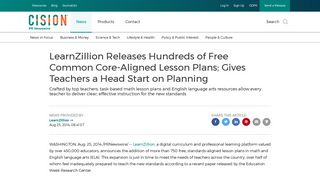 LearnZillion Releases Hundreds of Free Common Core-Aligned ...