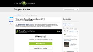 LeaseRunner | What Is the Tenant Payment Center (TPC)