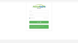 AnnualLeave.com Please sign in Required Required Remember me ...