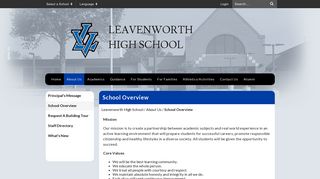 School Overview - Leavenworth High School