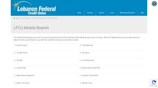 LFCU Mobile Branch - Lebanon Federal Credit Union