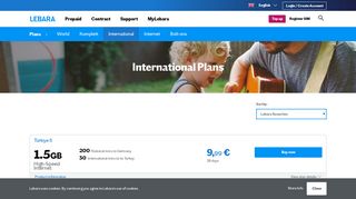 International plans | Mobile Site Germany - Lebara