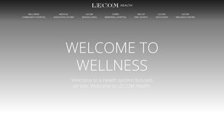 LECOM Health: Home page