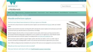 Moodle and lecture capture