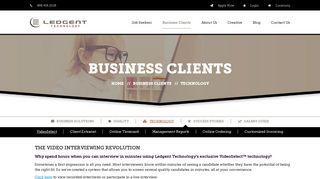 Technology | Business Clients | Ledgent Technology & Engineering