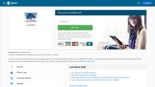 Lee Bank: Login, Bill Pay, Customer Service and Care Sign-In - Doxo
