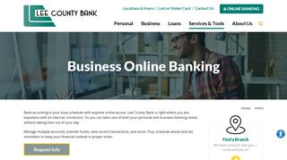 Business Online Banking | Lee County Bank | Fort Madison, IA ...