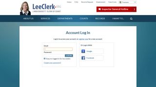 Account Log In | Lee County Clerk of Court, FL