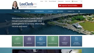 Lee County Clerk of Court, FL | Home