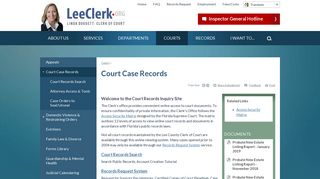 Court Case Records | Lee County Clerk of Court, FL