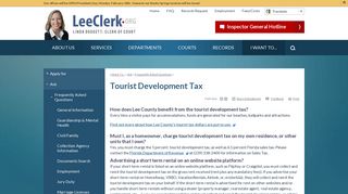 Tourist Development Tax | Lee County Clerk of Court, FL