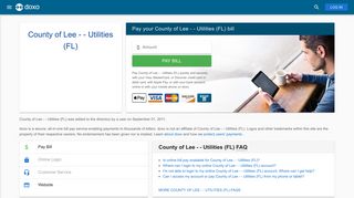 County of Lee - - Utilities (FL): Login, Bill Pay, Customer Service and ...