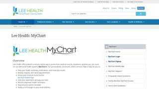 Lee Health: MyChart