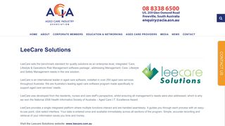 LeeCare Solutions - Aged Care Industry Association