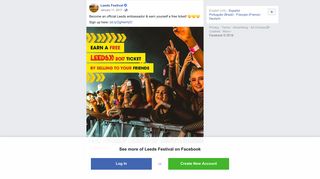 Leeds Festival - Become an official Leeds ambassador &... | Facebook