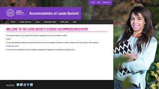Create/Log In To Your Accommodation Account - Leeds Beckett ...