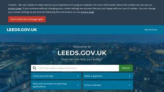 Leeds City Council: Welcome to LEEDS.GOV.UK