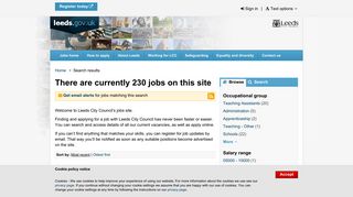 Search - Leeds City Council - Jobs and careers