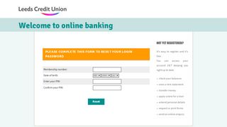 online banking - Members Area