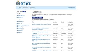 Vacancies - West Yorkshire Police