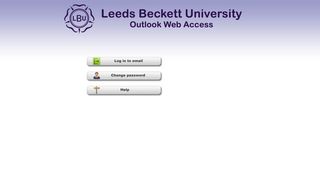 OWA Staff E-mail: from Leeds Beckett University
