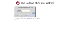 VLE - The College of Animal Welfare