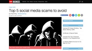 Top 5 social media scams to avoid - Business - CNN.com