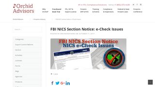 FBI NICS e-Check Issues with User Login | Orchid Advisors