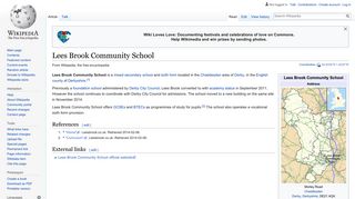 Lees Brook Community School - Wikipedia
