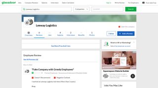Leeway Logistics - Fake Company with Greedy Employees | Glassdoor