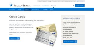 Credit Cards | LegacyTexas