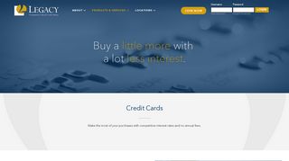 Credit Cards - Legacy Credit Union