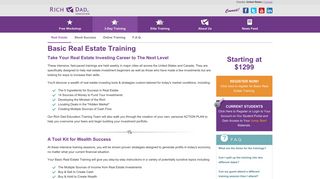 Basic Real Estate Training - Rich Dad Education