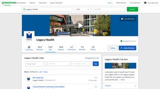 Legacy Health Jobs | Glassdoor