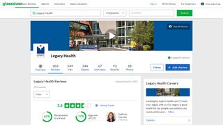 Legacy Health Reviews | Glassdoor