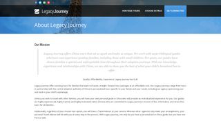 About Legacy Journey – LegacyJourney China Homeland & Heritage ...