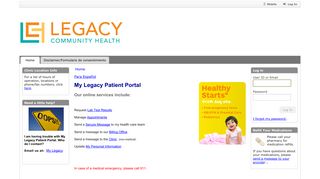 Legacy Patient Portal