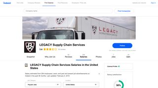 How much does LEGACY Supply Chain Services pay? | Indeed.com