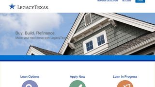 LegacyTexas Mortgage Home Page
